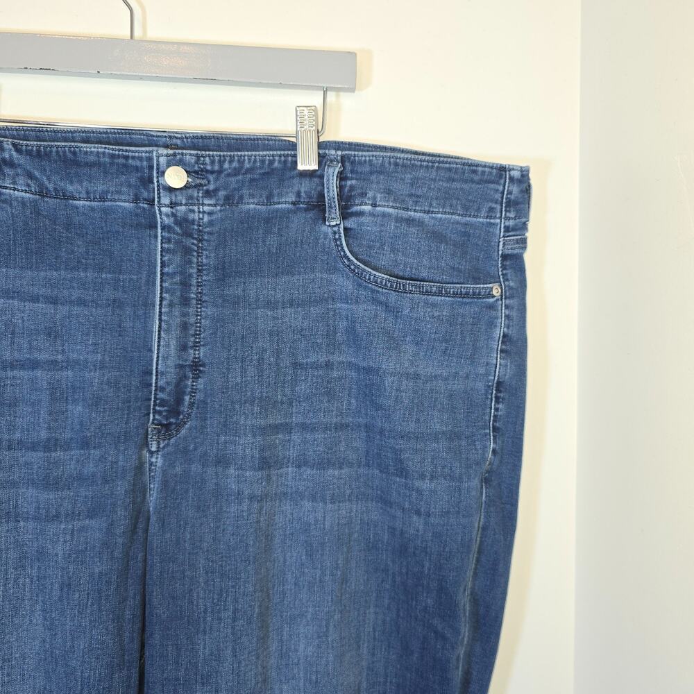 NYDJ Girlfriend Jeans Womens 24 W Blue Lift Tuck Stretch Denim Mid Rise - Picture 4 of 11